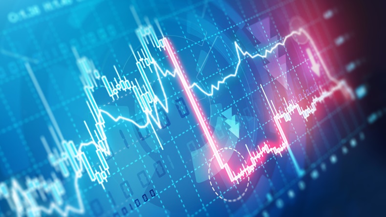 Stock market down (marcos alvarado/Alamy Stock Photo)