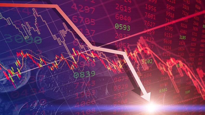 Stock market down (Quality Stock/Alamy Stock Photo)