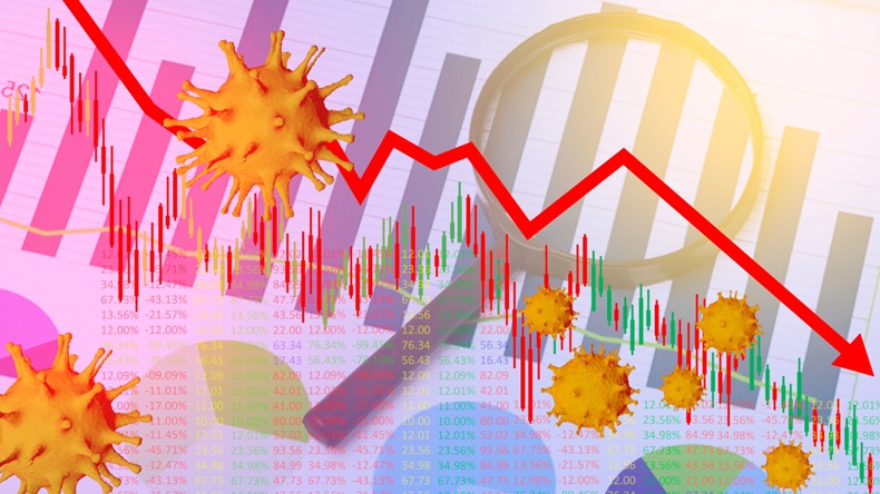 Coronavirus stock market down (Anton Brehov/Alamy Stock Photo)