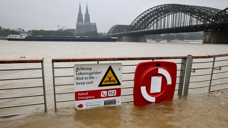 Germany flood ( Oliver Berg/dpa/Alamy Live News)