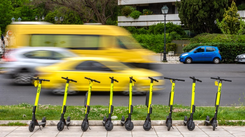 E-scooters (Stefanos Kyriazis/Alamy Stock Photo)