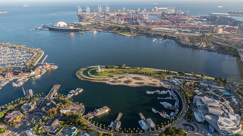 Rainbow Harbour, Long Beach, California (trekandshoot/Alamy Stock Photo)