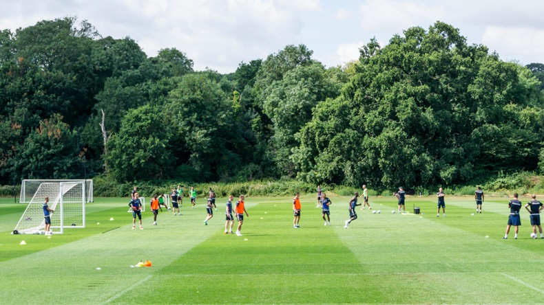 Football practice (UrbanImages/Alamy Stock Photo)