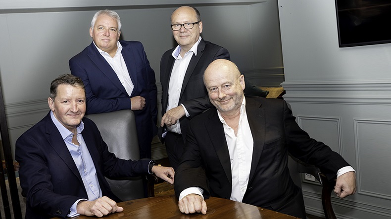 (left to right, back to front) Mark Bridges, Mark Harrington, Lloyd Howson and Jon Godfray, Arrow Risk Management