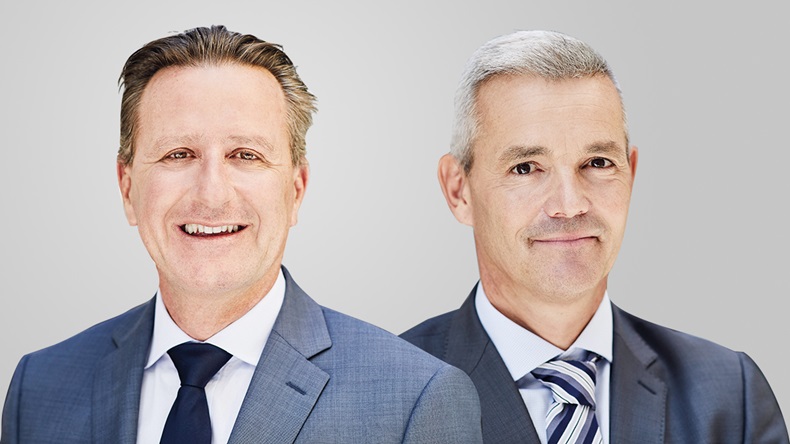 Luzi Hitz, chief executive, and Eduard Held, head of product development, Perils