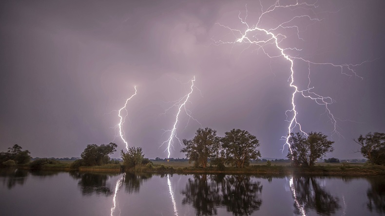 Germany thunderstorm (Julian Staehle/DPA via AP)