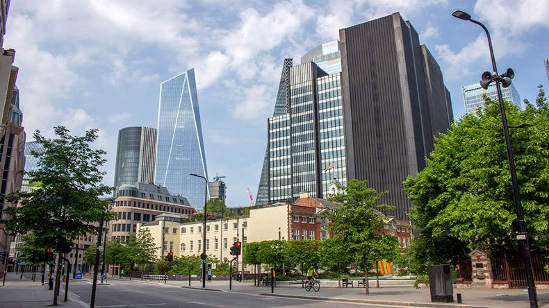 Coronavirus Fenchurch Street (CK Travels/Shutterstock.com)