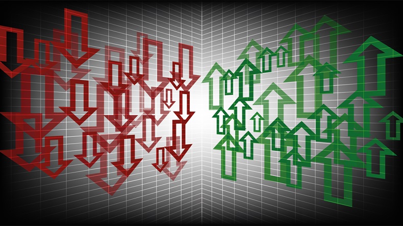 Arrows up and down (IceHawk33/Shutterstock.com)