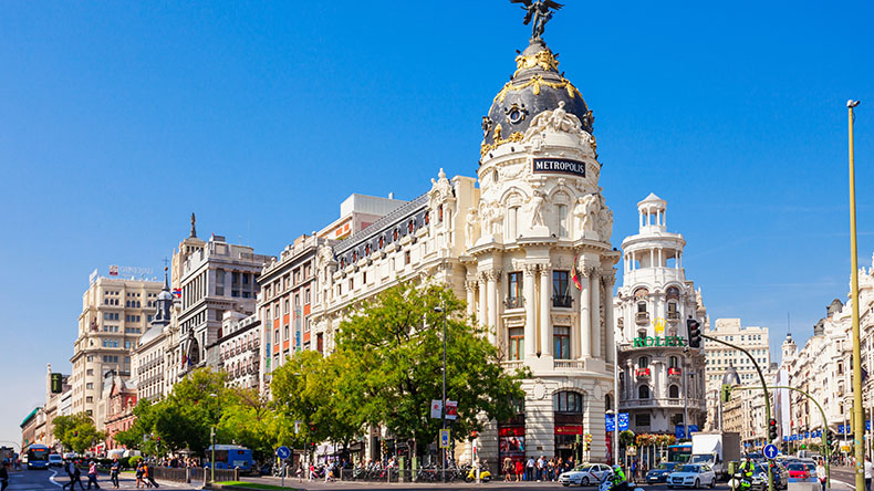 Metropolis Office Building in Madrid, Spain