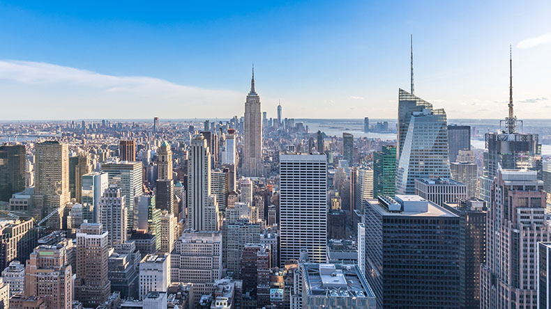 New York City Skyline in Manhattan