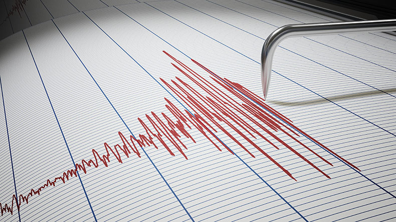 Seismograph for earthquake
