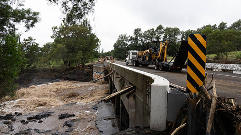Bridge damaged by Hurricane Lala is seen in Pahala, Hawaii, on August 16, 2026 (1). Hurricane Lala was pulling away from Hawaii's Big Island early_