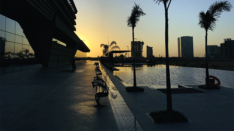 Evening view from GIFT city club gandhinagar Gujarat India