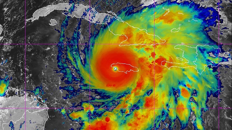 Hurricane Melissa landfall 