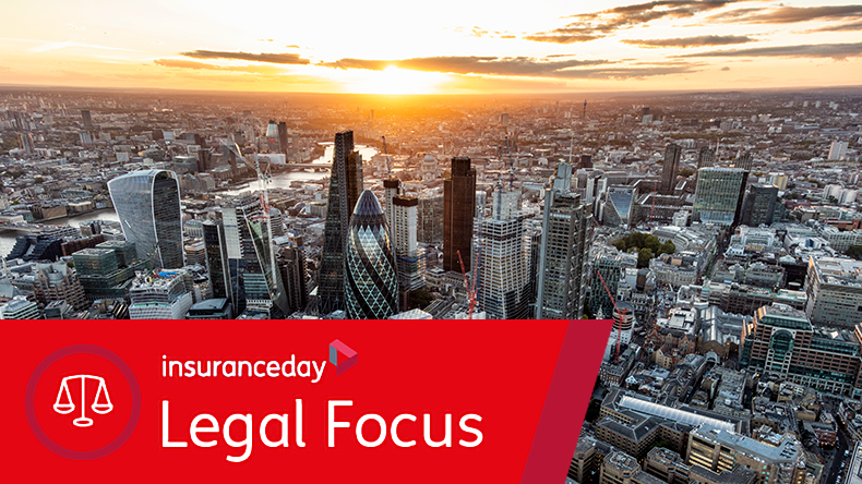 Aerial London sunset financial district city skyscrapers UK