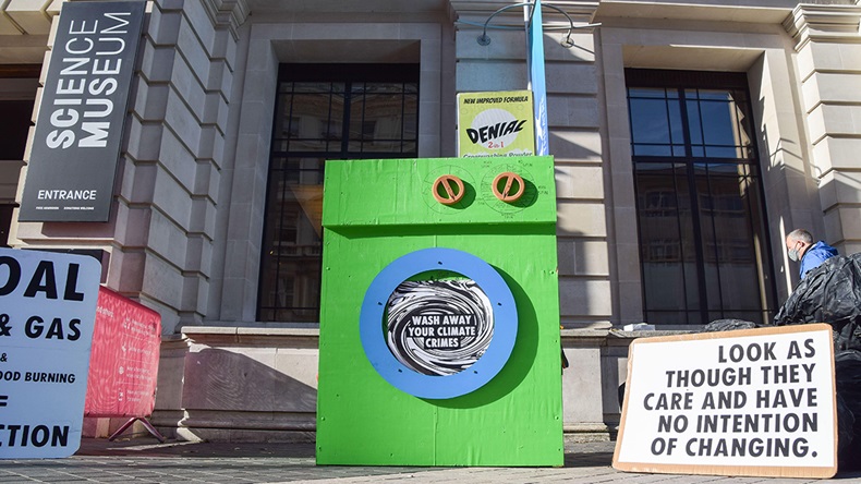 Greenwashing protest