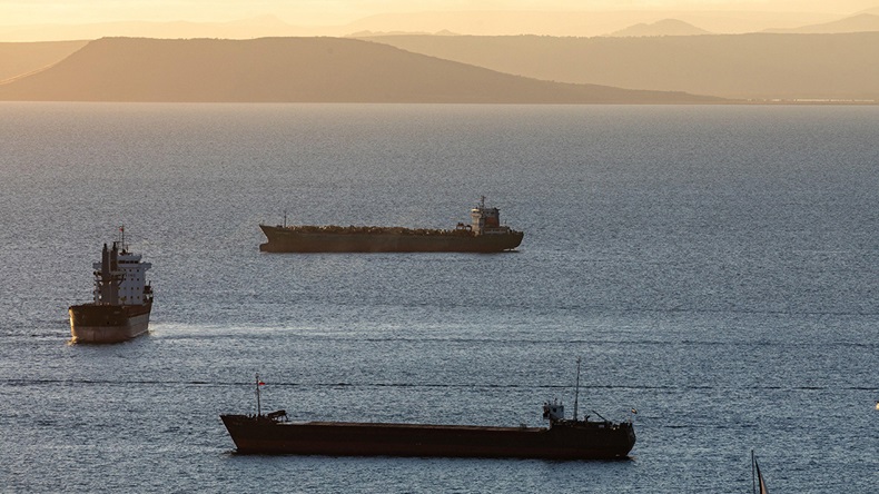 Ships in Vladivostok port