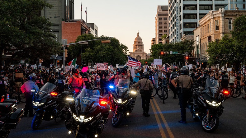 No Kings protest in Austin, Texas, June 2025