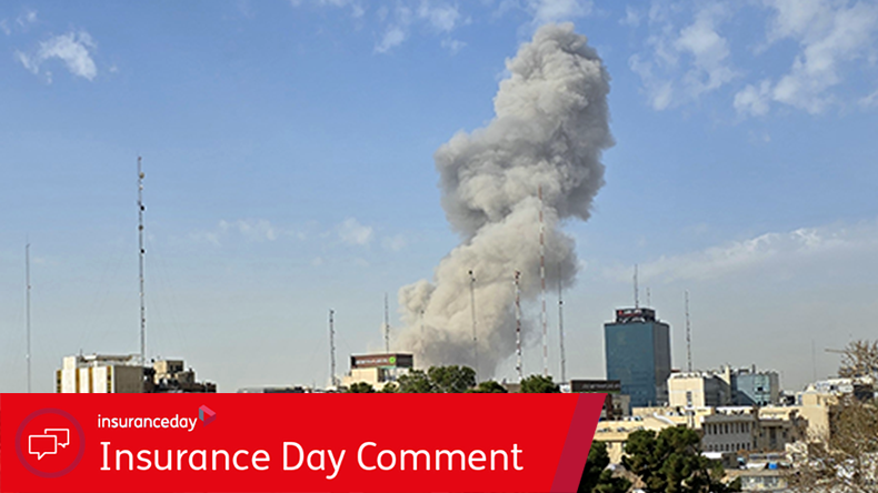 Smoke rises Tehran Iran after US strikes 1 March 2026