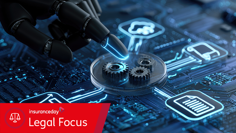 Robotic finger touches gears within digital circuit board, symbolizing automation 