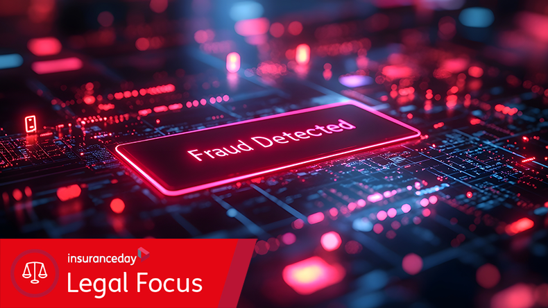 Fraud Detected alert on a corporate security dashboard.