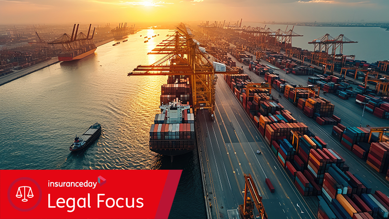 Aerial view seaport shipping container cargo ship industrial port sunset transportation logistics water dock. Busy seaport sunset with cargo ships containers and cranes highlighting global trade