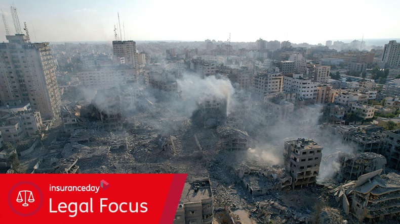 Gaza, damaged buildings 