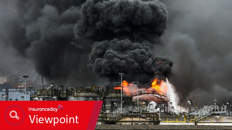 Industrial fire