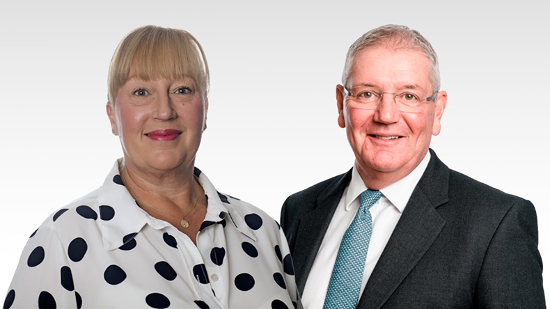 Hayley Johnston, chief executive, Lancashire Insurance Company Ltd, and John Spence, chief executive, Lancashire Syndicates Ltd