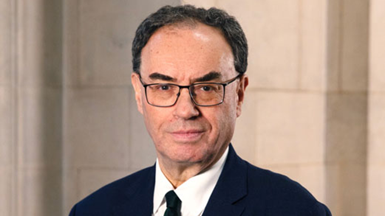 says Andrew Bailey, governor of the Bank of England  