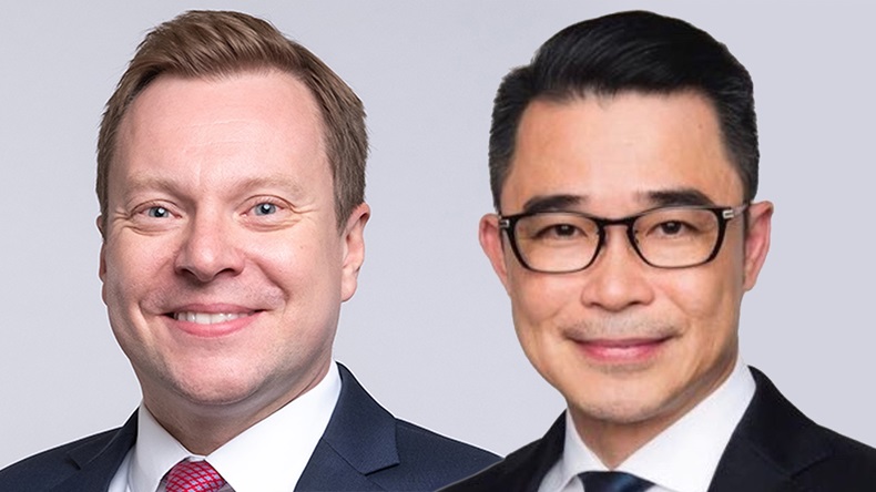 Tomi Latva-Kiskola, head of insurance for Asia, and Swee Keong Mah, chief executive, Singapore, Everest Insurance