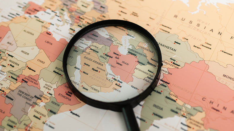 Middle east map