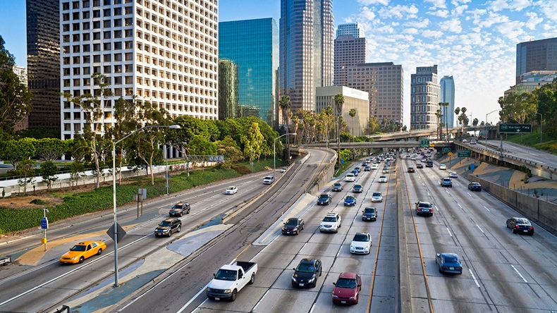 Freeway traffic (robertharding/Alamy Stock Photo)