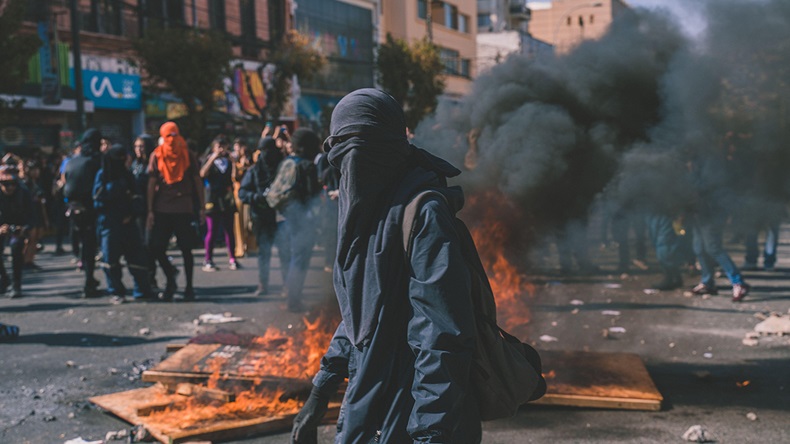 Chile protest (Nicholas Ford/Alamy Stock Photo)