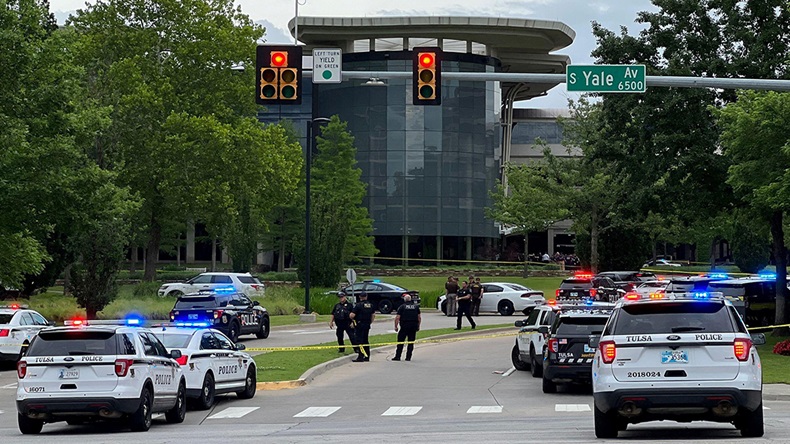 Tulsa, Oklahoma hospital shooting (2022) (REUTERS/Michael Noble Jr/Alamy Stock Photo)