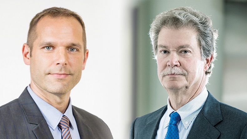 Aleš Mirnik, executive director of reinsurance operations, and Srečko Čebron, management board member responsible for reinsurance, Sava Re