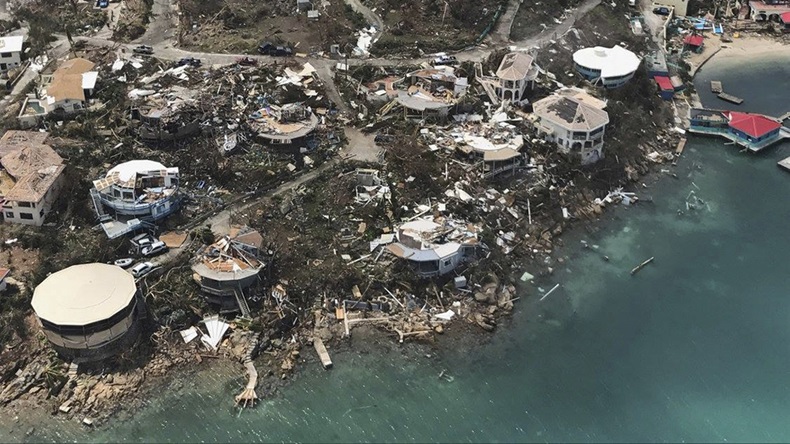 Hurricane Irma BVI (2017) (2017 Caribbean Buzz Helicopters via AP)