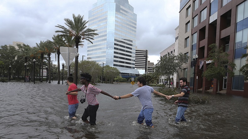 Hurricane Irma flooding Jacksonville (2017) (John Bazemore/AP)