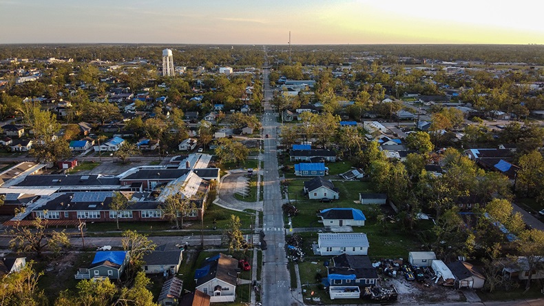 Hurricane Delta Louisiana damage (2020) (Chandan Khanna/AFP via Getty Images)