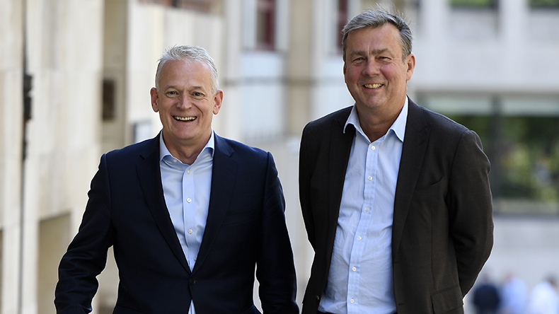 NorthStandard chiefs Paul Jennings and Jeremy Grose walking outside