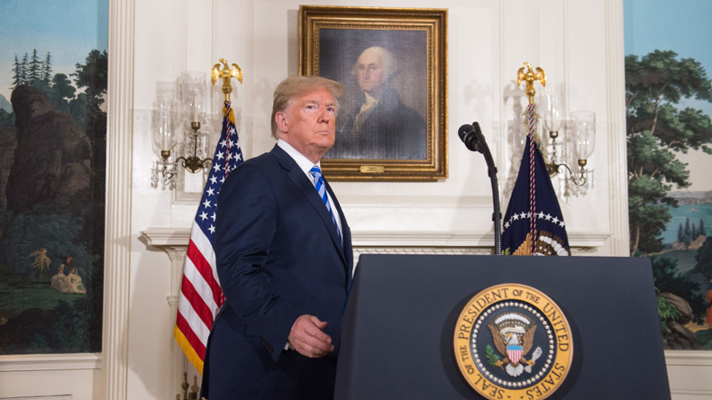 Donald Trump at White House