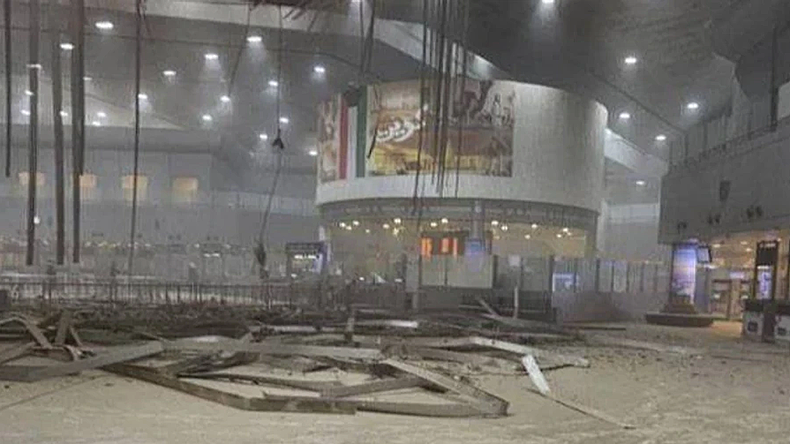 An Iranian attack drone hit Kuwait International Airport on February 28, 2026.