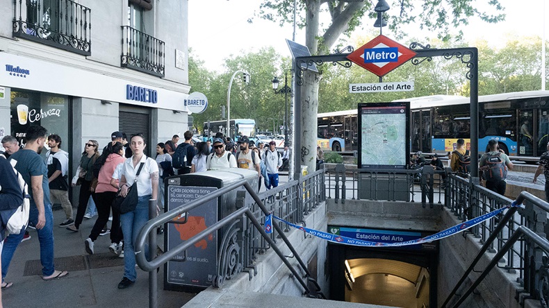 Closed Metro station 