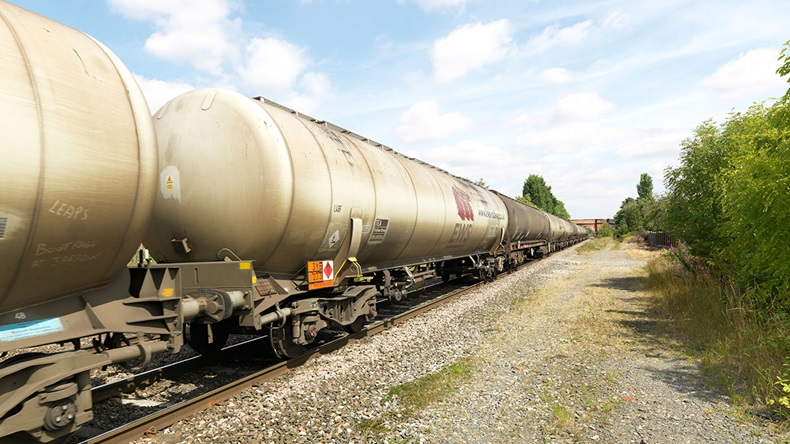 Oil tankers train