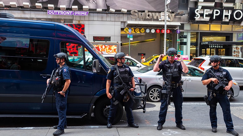 Anti-terror police New York City