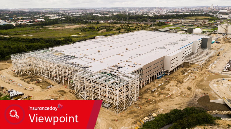 Warehouse under construction (Clare Jackson/Alamy Stock Photo)